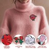 28 Pcs Rose Iron on Patches Flower Embroidery Patches Beautiful