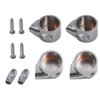 VHEUHZ Toilet Seat Hinge Set Chrome Toilet Seat with Soft
