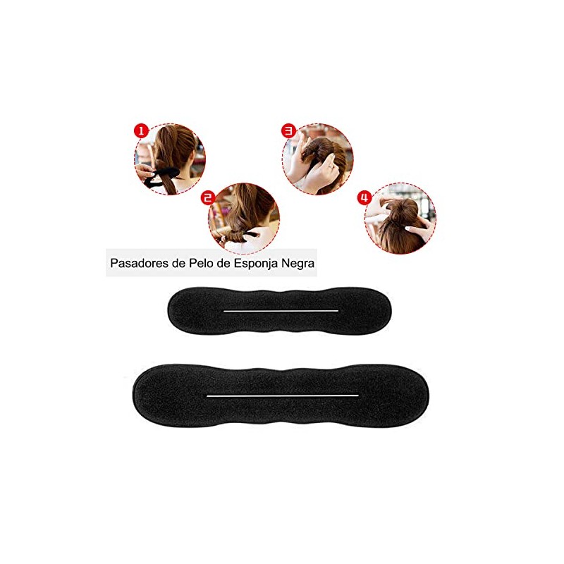 25 Piezas Kit de Herramientas para peinar el cabello,kit de