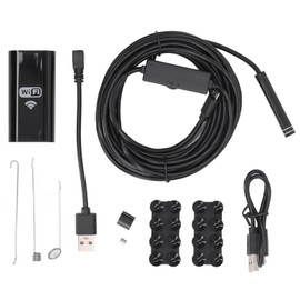 Wifi Endoscope Camera 2MP HD IP67 Waterproof 8mm Lens 5m Line Borescope Inspection Camera with 8 LED Lamps