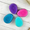 4PCS Portable Egg Shaped Brush Combing Brush Easy to Comb