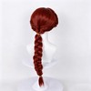 Anime Red long Braids Cosplay Wig Halloween Women Costume Party