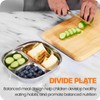 MIMORE Stainless Steel Kids Plates - 5 Pack Toddler Plates