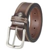 LINDENMANN Men's Leather Belt, Jeans Belt, 35 mm Wide, Belt
