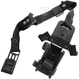 SHENKEL SRHM Helmet NVG Mount Stay & M88 Night Vision Arm Mount BK Black Replica Set