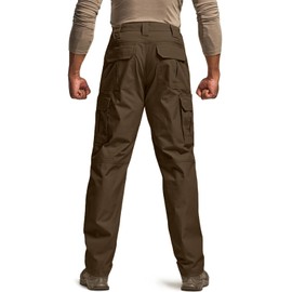 CQR Men's Tactical Pants, Water Resistant Ripstop Cargo Pants, Lightweight EDC Work Hiking Pants, Outdoor Apparel, Raider Tundra, 44W x 30L