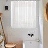 Waterproof Shower Curtain for Window Inside Shower, 30 x 36