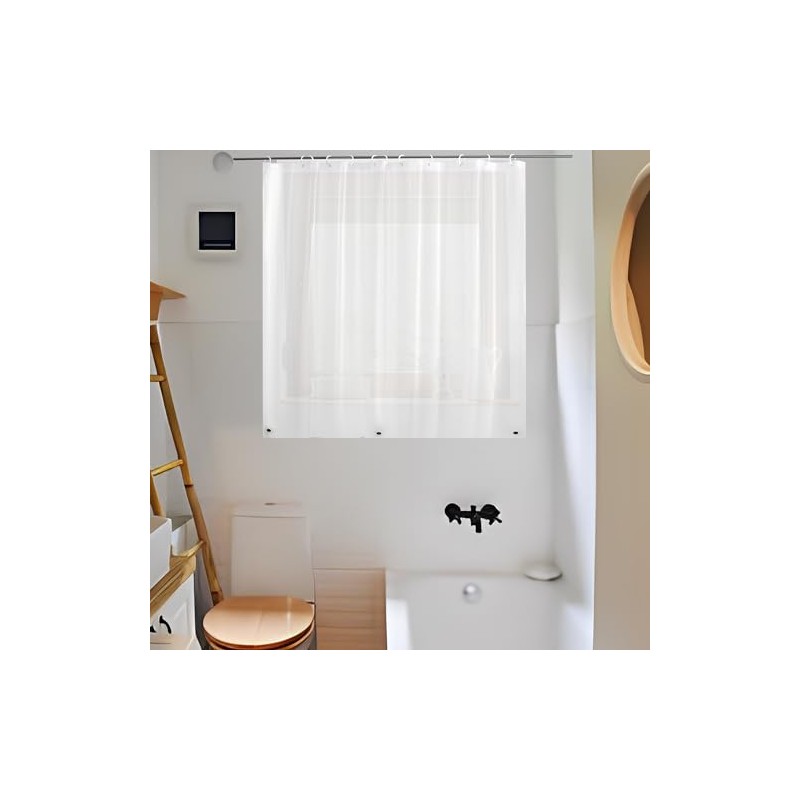 Waterproof Shower Curtain for Window Inside Shower, 30 x 36