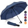 ZOMAKE Compact Umbrella, Auto Open & Close Travel Folding Umbrella,