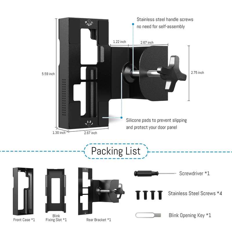 Anti Theft Ring Doorbell Mount - Renter Friendly Ring Doorbell