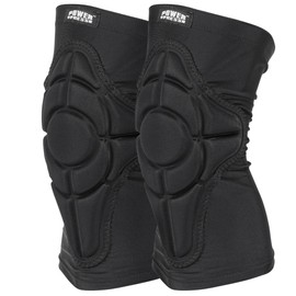 PowerPress EVA Foam Kneepads - Work Knee Pad for Men or Women with Silicone Grip - Pads for Knees for Basketball, Dance or Volleyball - Foam Comfort Knee Sleeve for Adults