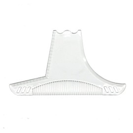 YYMEIDS Beard Shaping Styling Template Transparent Beard Guide Shaper Tool Durable Mustache Sideburns Stencil for Men Facial Hair Hairline