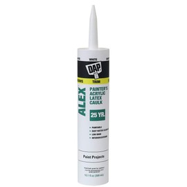 DAP Alex Painter's Acrylic Latex Caulk, White, 10.1 fl oz, 18670