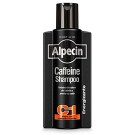 Alpecin Black Caffeine Shampoo C1 for Men with New Fragrance, 375 ml, for Hair Growth, Natural and Strong Hair, Hair Care