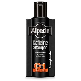 Alpecin Black Caffeine Shampoo C1 for Men with New Fragrance, 375 ml, for Hair Growth, Natural and Strong Hair, Hair Care