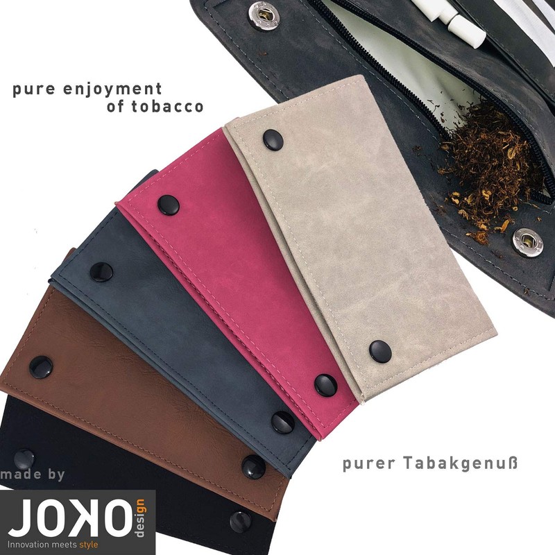 Tabaktasche used Leather touch Tabakbeutel für Drehtabak mit Fächern für
