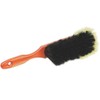 com-four® 2x Wooden hand broom - Hand broom with horsehair