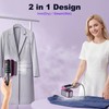 EFOBO Steamer for Clothes, 2 in 1 Travel Iron Steamer,