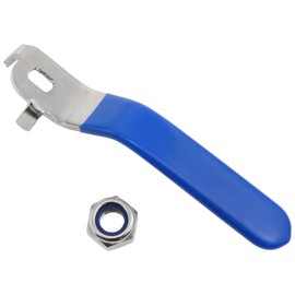 AYLIFU 1PCS Ball Valve Handle DN25 Blue Lever Handle for Ball Valve for Outdoor Faucet Replacement Service Hose Water Nozzle (6x10x2.5mm)