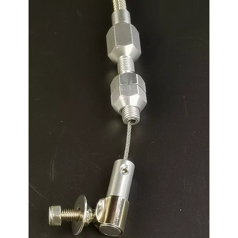 Rodspeedracing Billet Alum 5"x2" Gas Pedal+Black Throttle Cable Bracket Spring