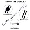 AWAVM10 Adjustable Colorful Buckle Elastic Mask Lanyards, Double Hook Anti