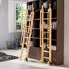 KINMADE Rolling Library Ladder Hardware Kit, Multi-use for Loft Stairs/Bookshelf,