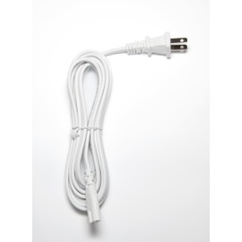 OMNIHIL [UL Listed] White 10 Feet Long AC Power Cord Compatible with HP - DeskJet 2855e Printer