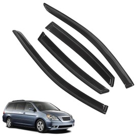 Accessories for Honda Odyssey Rain Guards 2024 2023 2022 2021 2020 2019 2018 Window Visors Shades Extra Durable Tape-on Side Window Deflectors 4pcs Set