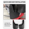 Yldqcfu Heavy Duty Mud Flaps for Trucks - 4PC No-Drill