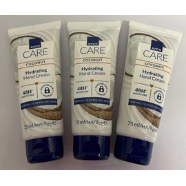 3 x Avon Hand Creams for hands nails and cuticles 75ml (3 x 75ml, Coconut Oil)