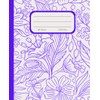 Floral Leaf Purple/Violet Notebook: For Personal, Work, School