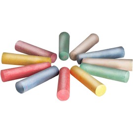 Smart-Planet Street Chalk Set 17 Pieces in a Box - Street Painting Chalk - 4 Different Shapes Chalk for Painting - Washable - for Street and Yard