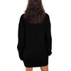 JFAN Women's Winter Dress, Long Knitted Dress, Batwing Sleeves, Knitted