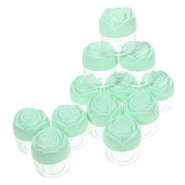Baluue 12pcs Lid Cream Jars Reusable Cosmetic Containers for Body Lotion Cream Lightweight Portable with Spiral Seal for Travel Daily Use