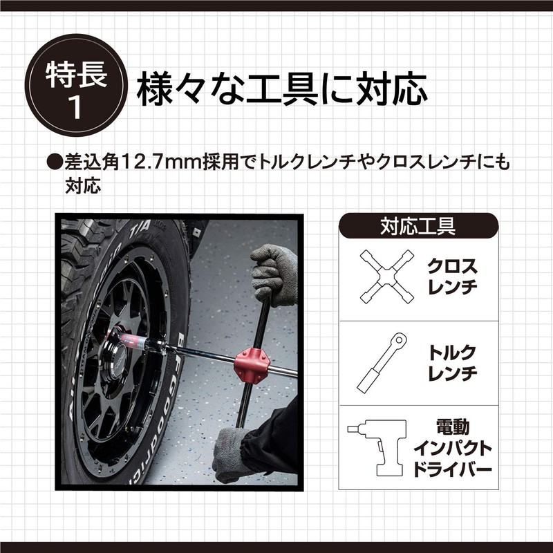 Amon 8837 Thin Socket for Aluminum Wheels (with Scratch Resistant
