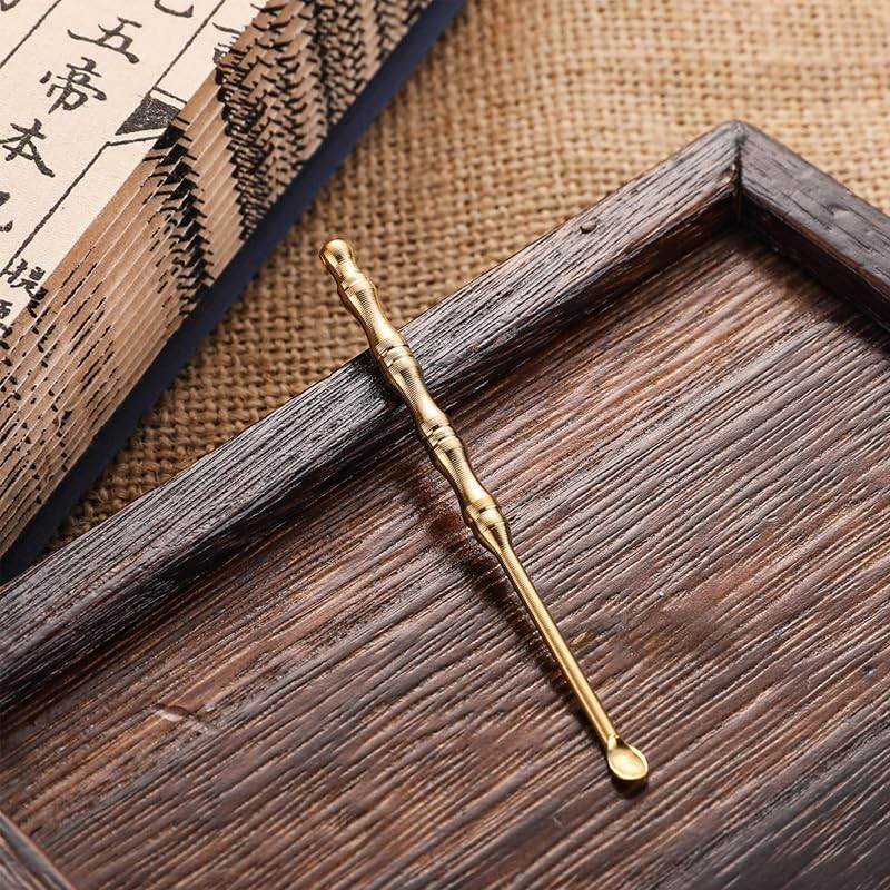 SHIDXIB 5Pcs Double-use Copper Ear Picks Brass Ear Picks Ear