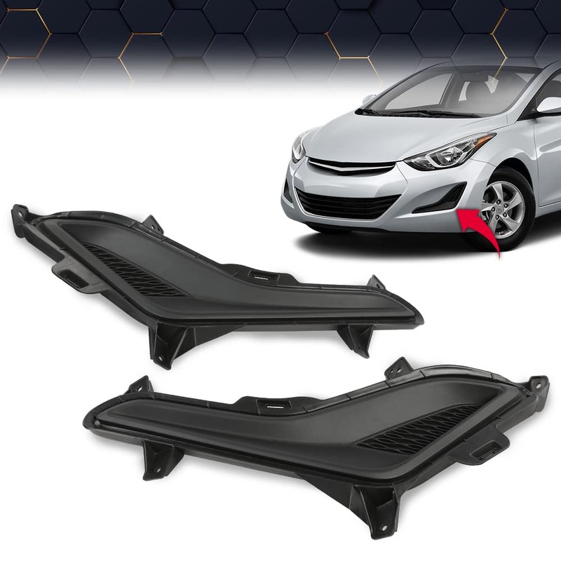 PIT66 Fog Light Cover Compatible with 2014-2016 Hyundai Elantra 2