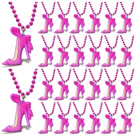 CiciBear 24 Pack Highheel Necklace Party Favors with Mardi Gras Beads for Women Party Favors, Home Decorations, Festivals, Wedding, Birthday