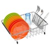 SANNO Large Expandable Dish Drying Rack Dish Rack Drainer with