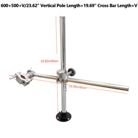 WYDDDARY Welding Torch Holder Support Automatic Welding Bracket Positioner Welding Gun Bracket(600+500+V/23.62″ Vertical Pole Length+19.69″ Cross Bar Length+V)