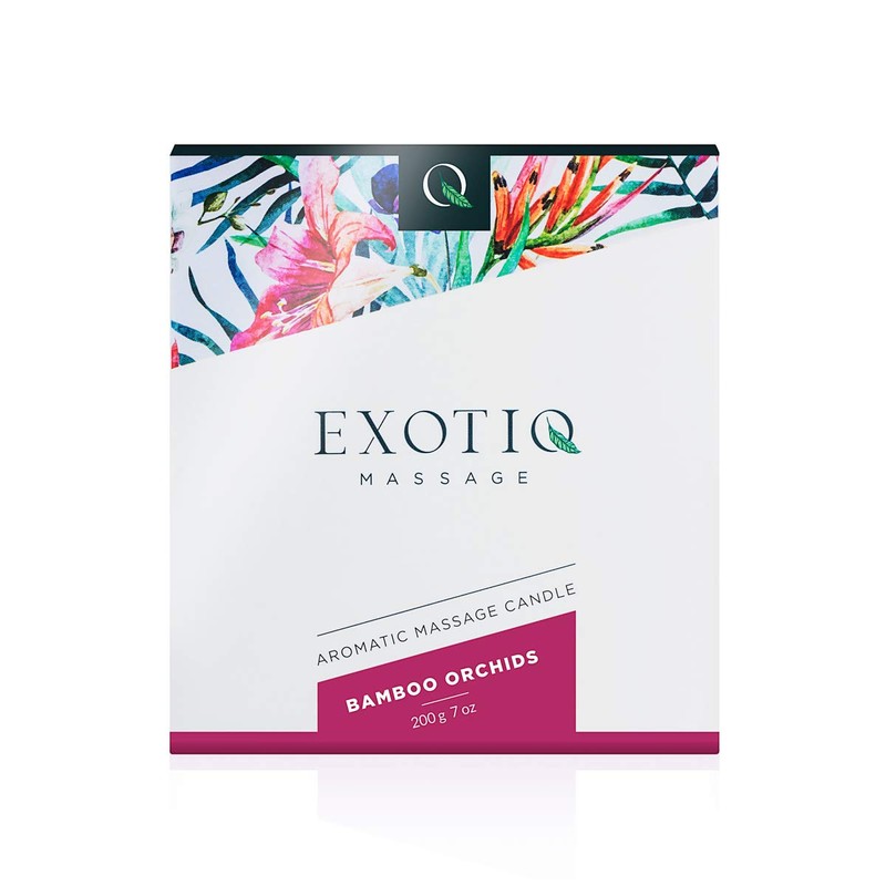 Exotiq Massagekerze Bambus Orchidee (200 gr – 7 oz) Für