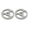 2Pcs Meat Grinder Plate Discs Blade 3 Hole Stainless Steel