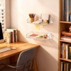 EIIXMSO Floating Shelves for Wall, Acrylic, Clear, 2 Count