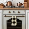 ArtisaEura Boho Neutral Checkered Kitchen Towels, Beige and Black Checkered