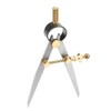 Professional Leather Compass, Adjustable Lockable Steel Wing Divider Rotating Scratch