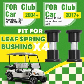 WUTIST Leaf Spring Bushing Kit Compatible with 2004-UP Club Car Precedent 2017-UP Club Car Onward HD Rear Leaf Spring Steel Plastic Galvanized