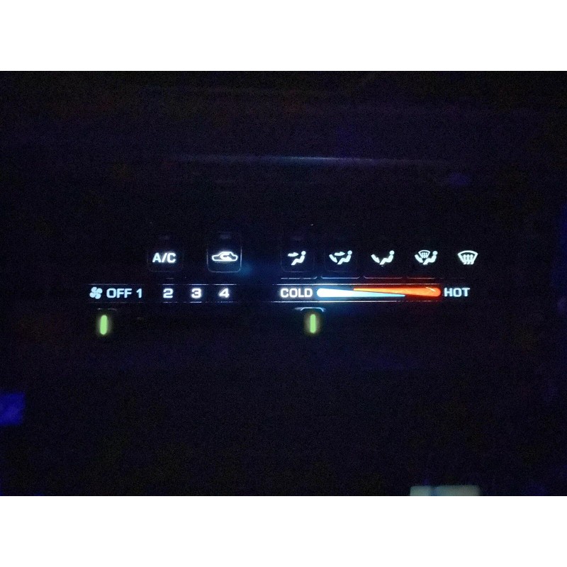 LED White Hud Cluster / Climate Control LED Bulb kit