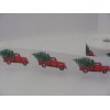 Christmas Old Truck Tree 1 inch Grosgrain Ribbon White
