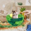 Cute Club Flannel Crocheted Multi-Pet Hammock – Stainless Steel Hooks,