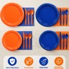 Uiifan 144 Pcs Plastic Plates for Party Set 9" Dinner